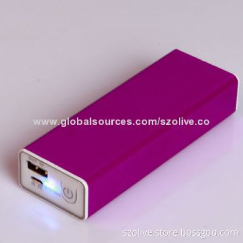Portable 5,200mAh Power Bank with Chargeable Hand Warmer, 5V, 2,000mA Output
